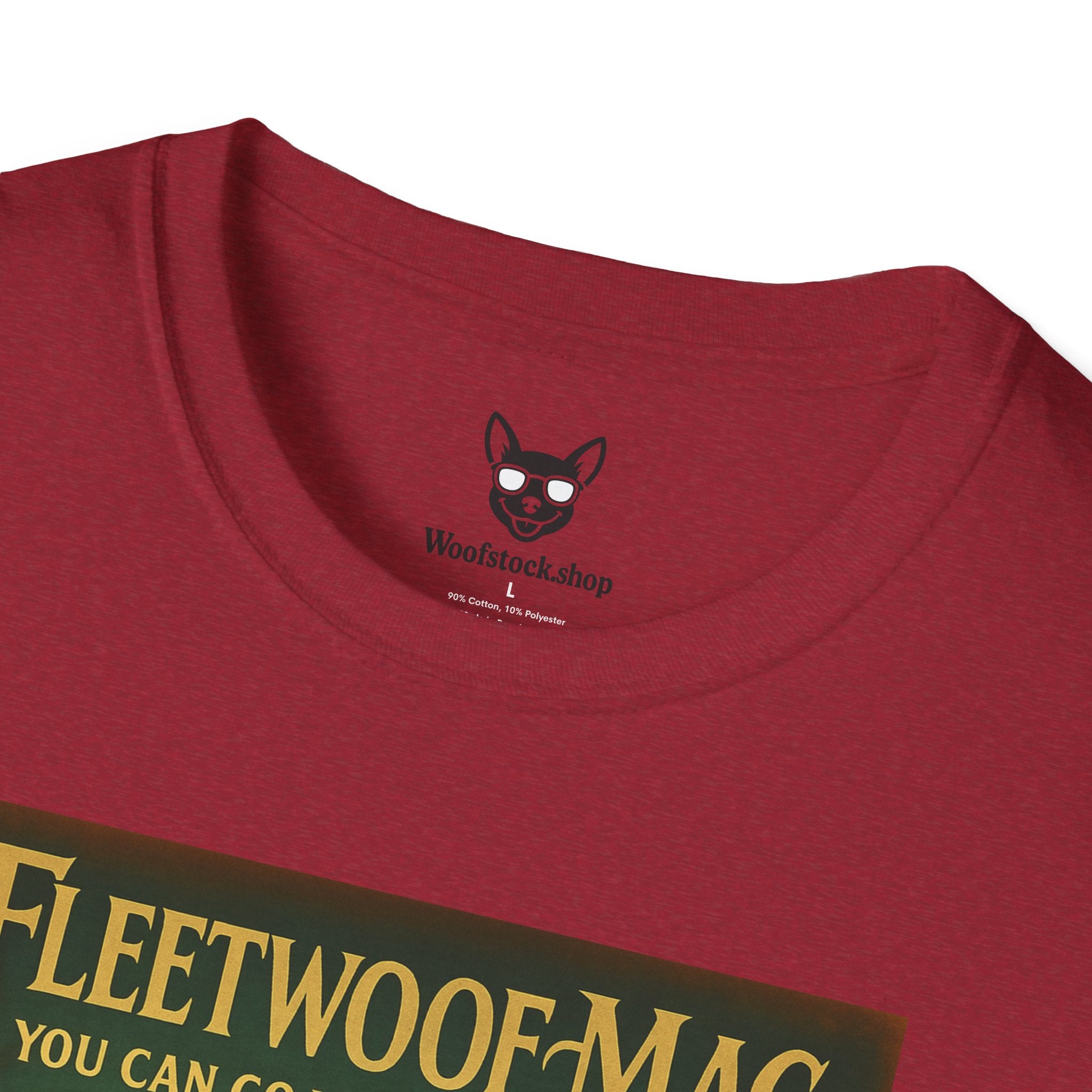 Fleetwood Mac Concert Poster Dog Parody Unisex Softstyle T-Shirt – Funny Tee for Music and Dog Lovers
